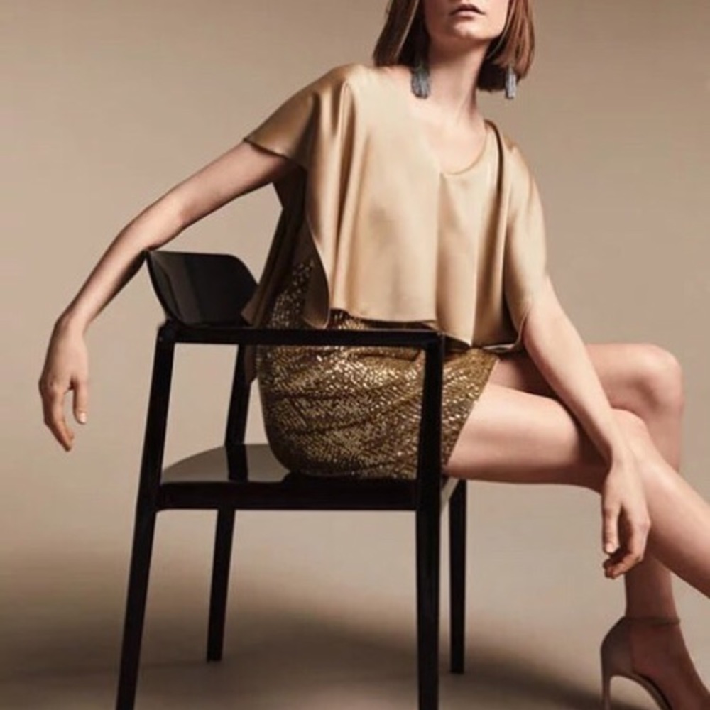 Aidan Mattox cape sequins dressy dress - Picture 3 of 3